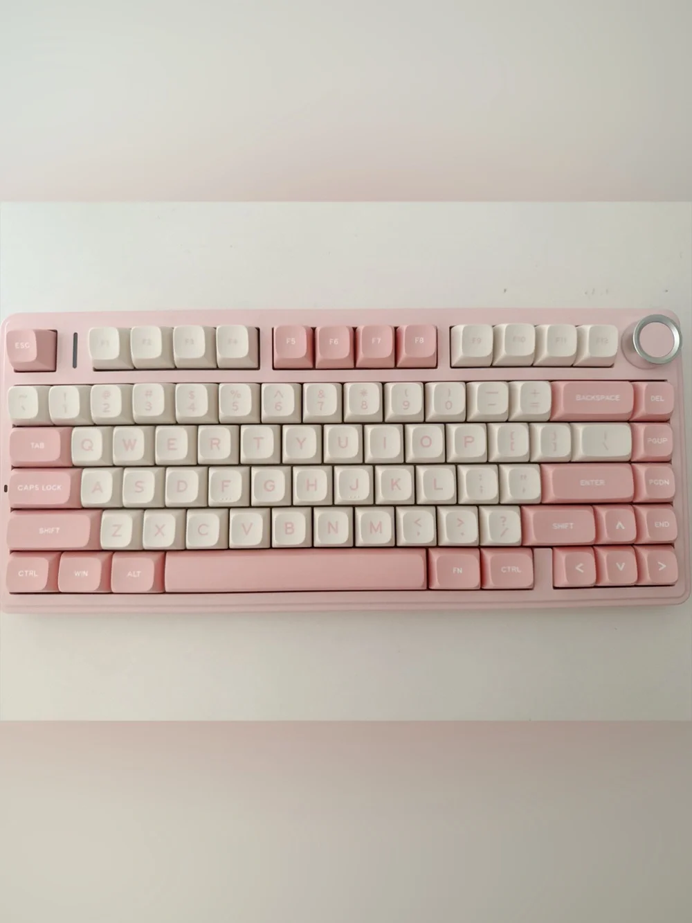 AULA F75 Pink Wireless Mechanical Keyboard RGB 75% Tri-Mode New